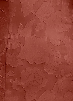 Azazie Flossie Kleider für die Brautmutter A-Linie Plissee Chiffon Kleid Rotbraun image8