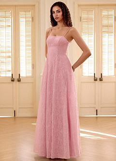 Gleavia Pink A-line Sequin Prom Dress image3