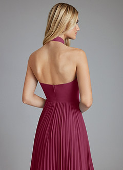 Azazie Keita Final Sale Black A-Line Pleated Chiffon Dress image3