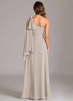 Azazie Tella Jurken voor bruidsmeisjes Jurk van Chiffon met A-lijn One-shoulder Vorst image7
