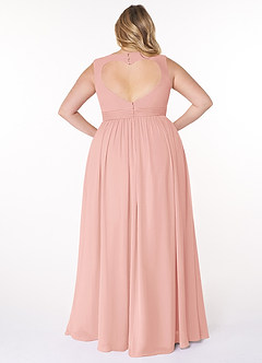 Azazie Raine Final Sale Matcha A-Line Sweetheart Ruched Chiffon Dress image8