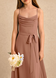Azazie Jasslyn Girls Formal Sukienki dla dziewczynek sypiących kwiaty  image5