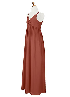 Azazie Raychel Junior Klänning av A-Line i Chiffong Plisserad image9