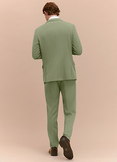 front James Pistachio Structured Stretch Suit