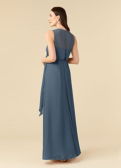 Azazie Marchioness Mother of the Bride Dresses Neptune A-Line Scoop Pleated Chiffon Dress image4