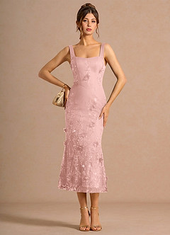 knee length dresses for ladies Cleo Appliqué Sleeveless Midi Dress main image 1