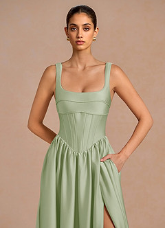 Lucretia Light Green Maxi Dress image6