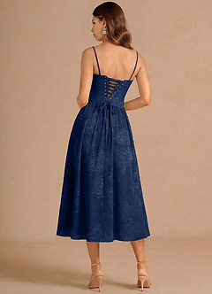 Robe Midi Marine Isaura image2