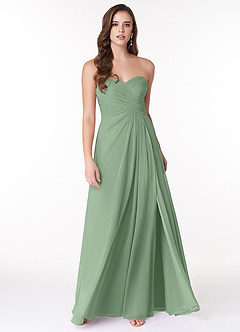 Azazie Arabella Allure At-home Try On Dresses Desert Rose A-Line Sweetheart Neckline Chiffon Convertible Dress image4