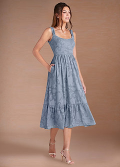 Vestido Azul Pálido Midi Juliette image4