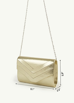 front Layered Envelope Clutch Bag