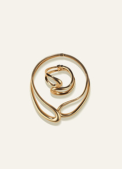 Sculptural Fluid Curves Jewelry Set