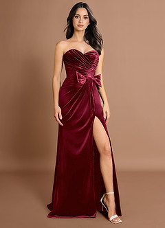 Ismeria Wine Maxi Dress image5