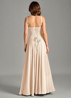 Azazie Evadina Suknie dla druhen Linia A Gorset Szyfon Do ziemi Sukienka image2