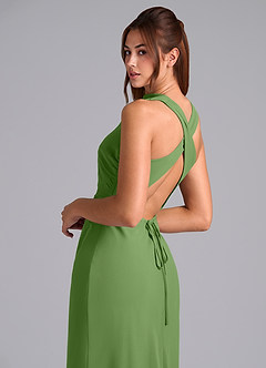 Azazie Evadne Suknie dla druhen Osłona Pofałdowany Szyfon Do ziemi Sukienka image8