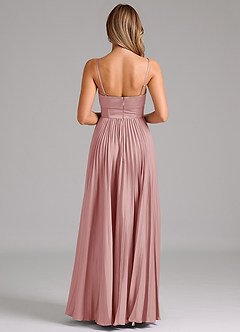 Azazie Akiko Bridesmaid Dresses Dusty Rose A-Line Sweetheart Neckline Stretch Satin Dress image2