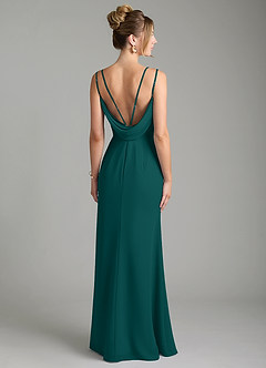 Azazie Egypt Bridesmaid Dresses Peacock Sheath Sweetheart Neckline Chiffon Dress image2