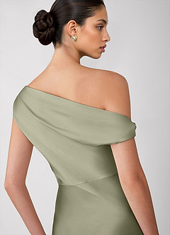 Vestido Salvia Polvorienta Largo Avela image2