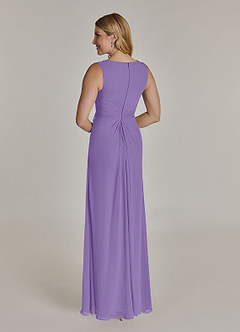 Azazie Manuella Mother of the Bride Dresses Tahiti A-Line V-Neck Pleated Chiffon Dress image6