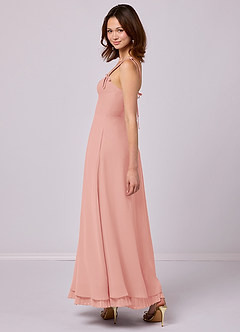 Barbie ♥ Azazie Bridesmaid Dresses Rosette A-Line Pleated Chiffon Dress image5