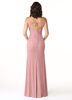 Azazie Reneya Robes de demoiselle d'honneur Robe Sirène en Maille Arc Rose Poussiéreuse image2