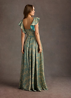 Leilani Platinum Teal Maxi Dress image5