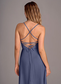 Azazie Mei Bridesmaid Dresses Stormy A-Line Chiffon Dress image2