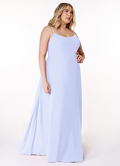 Azazie Moira Bridesmaid Dresses Lavender A-Line Scoop Chiffon Dress image11