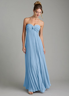 Azazie Tempest At-home Try On Dresses Agave Empire Corset Chiffon Convertible Dress image3