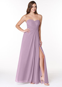 Azazie Arabella Allure Brautjungfernkleider Wandelbar A-Linie Herzausschnitt Chiffon Kleid Blauregen image5