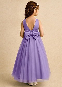 Azazie Lior Robe Demoiselle D'honneur Fillette Robe Princesse en Tulle Plissée Tahiti image5