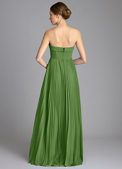 Azazie Mariana Bridesmaid Dresses Basil A-Line Strapless Chiffon Dress image5