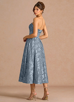 Sadie Dusty Blue Midi Dress image2