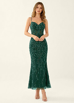 Cathalynne Dark Green Wedding Guest image4