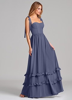 Azazie Anastacia Bridesmaid Dresses Stormy A-Line Sweetheart Neckline Chiffon Dress image3