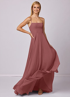 Barbie ♥ Azazie Brautjungfernkleider A-Linie Chiffon Kleid Amethyst image3