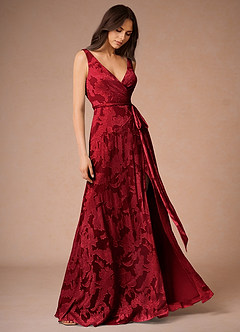 Yoris Ruby Red Maxi Dress image2