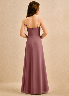 Azazie lolly Girls Formal Sukienki dla dziewczynek sypiących kwiaty Linia A Pofałdowany Szyfon Długość podłogi Sukienka image2