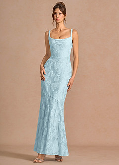 Maxi jurk Keilani Lichtblauw image3