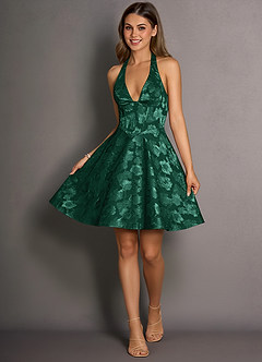 Isabeau Hunter Green Mini Dress image3