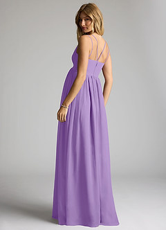 Azazie Emree Maternity Bridesmaid Dresses A-Line Chiffon Floor-Length Dress image5