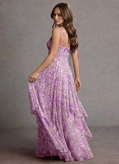 Robe Maxi Violette Florale Harmony image2