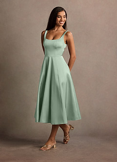 Charli Pistachio Open Back Midi Dress image7