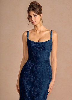 Vestido Azul Marino Oscuro Largo Keilani image5