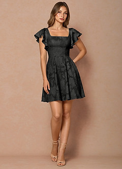Anna Black Mini Dress image6