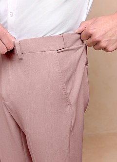 front James Dusty Rose Structured Stretch Suit