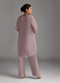 Azazie Frances Mother of the Bride Dresses Dusk Jumpsuit/Pantsuit Scoop Mesh Dress image12