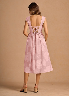 Mabel Powder Pink Midi Dress image3