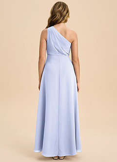 Azazie Phaedra Junior Vestido de Lavanda de Gasa de Corte en A con Plisado image2