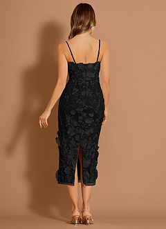 Della Black Midi Dress image2